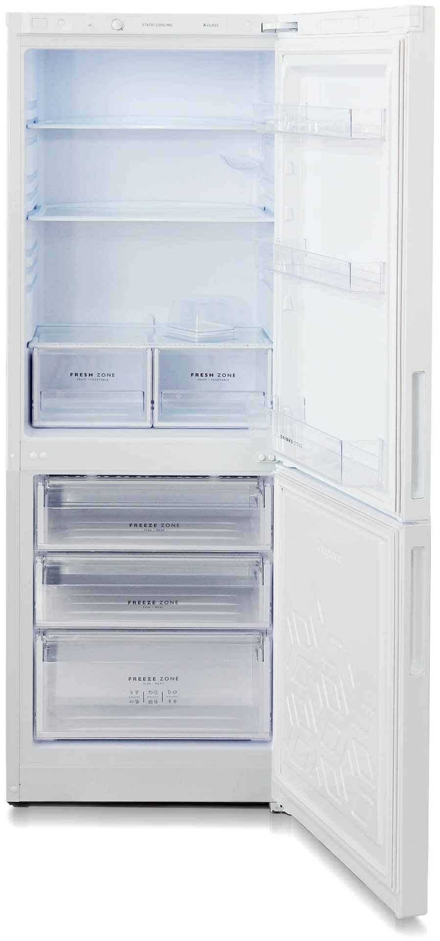 Refrigerator Biryusa 6033 white-slide-1