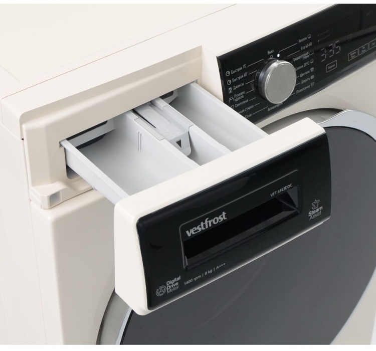 Стиральная машина Vestfrost VFT 8143DDC бежевый-thumb-3