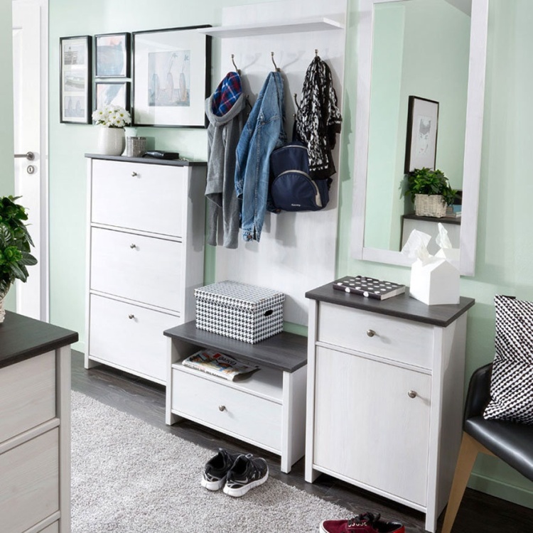 Porto Shoe cabinet SFB3B (janni/larico pine)-thumb-2